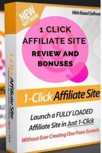 1 click affiliate site review and demo